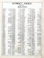 Index - Street, Bronx 1923 Vol 1 Revised 1926 South of 172nd Street